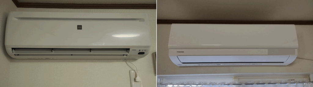 秋田市エアコン取付画像
