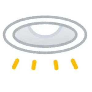 ダウンライトのイラスト画像（サービス紹介説明用）
