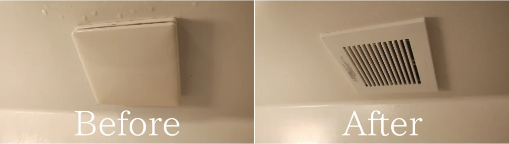 秋田市、換気扇交換Before・After画像
