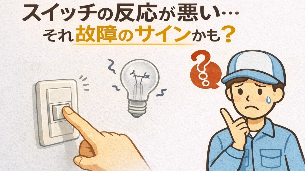 スイッチの反応が悪い。それ故障のサインかも？（コラム画像