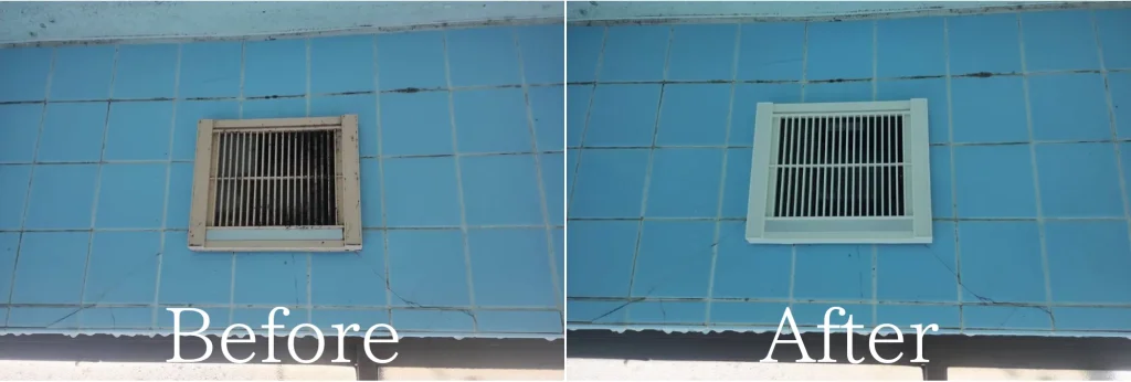 潟上市:浴室換気扇工事 Before・After画像